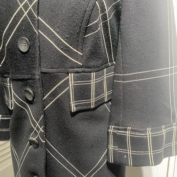 ASO BLAIR WALDORF DVF PLAID COAT 8 - Picture 10 of 13